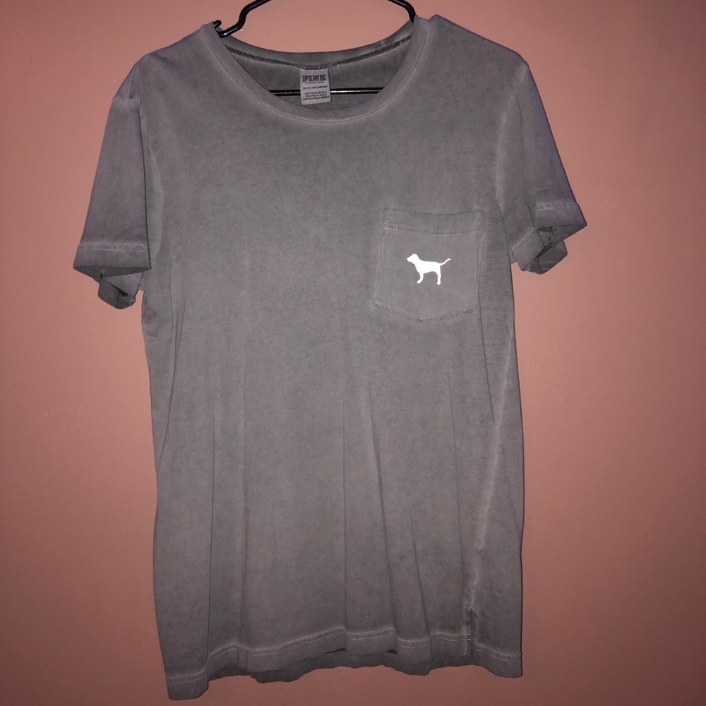 Gray Pink Shirt